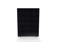 Impulse Plus Oblong 1650/1200 Floor Free Standing Screen Black Fabric Light Grey Edges