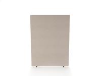 Impulse Plus Oblong 1650/1200 Floor Free Standing Screen Light Grey Fabric Light Grey Edges