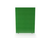 Impulse Plus Oblong 1650/1200 Floor Free Standing Screen Palm Green Fabric Light Grey Edges