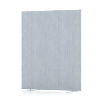 Impulse Plus Oblong 1650/1400 Floor Free Standing Screen Light Grey Fabric Light Grey Edges