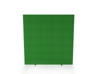 Impulse Plus Oblong 1650/1500 Floor Free Standing Screen Palm Green Fabric Light Grey Edges
