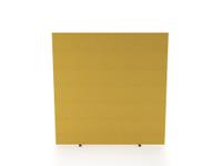Impulse Plus Oblong 1650/1600 Floor Free Standing Screen Beige Fabric Light Grey Edges