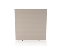 Impulse Plus Oblong 1650/1600 Floor Free Standing Screen Light Grey Fabric Light Grey Edges