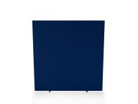 Impulse Plus Oblong 1650/1600 Floor Free Standing Screen Powder Blue Fabric Light Grey Edges