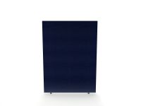 Impulse Plus Oblong 1500/600 Floor Free Standing Screen Royal Blue Fabric Light Grey Edges