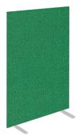 Impulse Plus Oblong 1500/800 Floor Free Standing Screen Palm Green Fabric Light Grey Edges