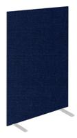 Impulse Plus Oblong 1500/800 Floor Free Standing Screen Royal Blue Fabric Light Grey Edges