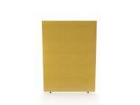 Impulse Plus Oblong 1500/1200 Floor Free Standing Screen Beige Fabric Light Grey Edges