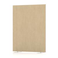 Impulse Plus Oblong 1500/1200 Floor Free Standing Screen Beige Fabric Light Grey Edges