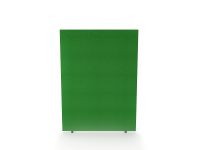Impulse Plus Oblong 1200/800 Floor Free Standing Screen Palm Green Fabric Light Grey Edges