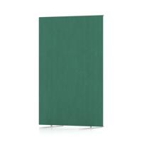 Impulse Plus Oblong 1200/800 Floor Free Standing Screen Palm Green Fabric Light Grey Edges