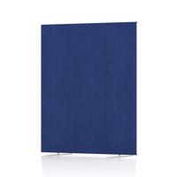 Impulse Plus Oblong 1200/1000 Floor Free Standing Screen Powder Blue Fabric Light Grey Edges