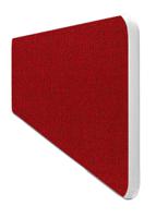 Impulse Plus Oblong 400/600 Desktop Screen Rounded Corners Burgundy Fabric Light Grey Edges