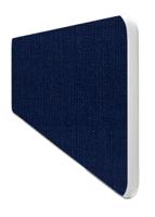 Impulse Plus Oblong 400/600 Desktop Screen Rounded Corners Royal Blue Fabric Light Grey Edges