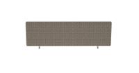 Impulse Plus Oblong 400/1200 Desktop Screen Rounded Corners Lead Fabric Light Grey Edges