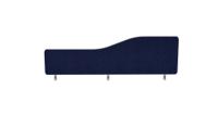 Impulse Plus Wave 400/1200 Desktop Screen Rounded Corners Royal Blue Fabric Light Grey Edges