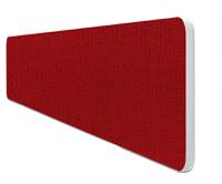 Impulse Plus Oblong 400/1500 Desktop Screen Rounded Corners Burgundy Fabric Light Grey Edges