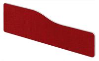 Impulse Plus Wave 400/1500 Desktop Screen Rounded Corners Burgundy Fabric Light Grey Edges