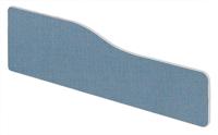 Impulse Plus Wave 400/1500 Desktop Screen Rounded Corners Sky Blue Fabric Light Grey Edges