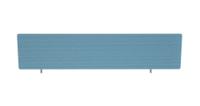 Impulse Plus Oblong 400/1600 Desktop Screen Rounded Corners Sky Blue Fabric Light Grey Edges