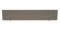 Impulse Plus Oblong 400/1800 Desktop Screen Rounded Corners Lead Fabric Light Grey Edges
