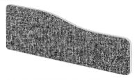 Impulse Plus Wave 300/600 Desktop Screen Rounded Corners Lead Fabric Light Grey Edges