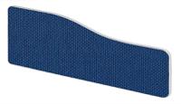 Impulse Plus Wave 300/600 Desktop Screen Rounded Corners Powder Blue Fabric Light Grey Edges