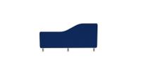 Impulse Plus Wave 300/800 Desktop Screen Rounded Corners Powder Blue Fabric Light Grey Edges