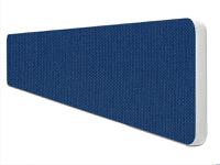 Impulse Plus Oblong 300/1500 Desktop Screen Rounded Corners Powder Blue Fabric Light Grey Edges
