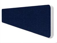 Impulse Plus Oblong 300/1500 Desktop Screen Rounded Corners Royal Blue Fabric Light Grey Edges