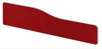 Impulse Plus Wave 300/1500 Desktop Screen Rounded Corners Burgundy Fabric Light Grey Edges