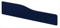Impulse Plus Wave 300/1500 Desktop Screen Rounded Corners Royal Blue Fabric Light Grey Edges