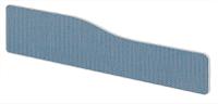 Impulse Plus Wave 300/1500 Desktop Screen Rounded Corners Sky Blue Fabric Light Grey Edges