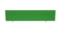 Impulse Plus Oblong 300/1600 Desktop Screen Rounded Corners Palm Green Fabric Light Grey Edges