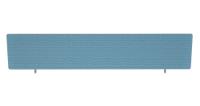 Impulse Plus Oblong 300/1800 Desktop Screen Rounded Corners Sky Blue Fabric Light Grey Edges