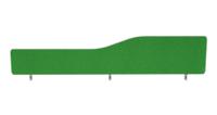 Impulse Plus Wave 300/1800 Desktop Screen Rounded Corners Palm Green Fabric Light Grey Edges
