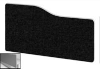 Impulse Plus Wave 400/600 Backdrop Screen Rounded Corners Black Fabric Light Grey Edges