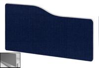 Impulse Plus Wave 400/600 Backdrop Screen Rounded Corners Royal Blue Fabric Light Grey Edges