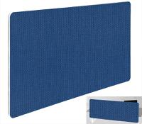 Impulse Plus Oblong 400/800 Backdrop Screen Rounded Corners Powder Blue Fabric Light Grey Edges