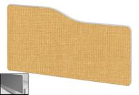 Impulse Plus Wave 400/800 Backdrop Screen Rounded Corners Beige Fabric Light Grey Edges