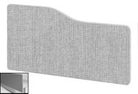 Impulse Plus Wave 400/800 Backdrop Screen Rounded Corners Light Grey Fabric Light Grey Edges