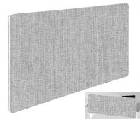 Impulse Plus Oblong 400/1000 Backdrop Screen Rounded Corners Light Grey Fabric Light Grey Edges