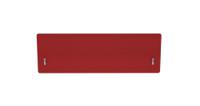 Impulse Plus Oblong 400/1200 Backdrop Screen Rounded Corners Burgundy Fabric Light Grey Edges