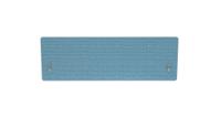 Impulse Plus Oblong 400/1200 Backdrop Screen Rounded Corners Sky Blue Fabric Light Grey Edges