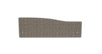 Impulse Plus Wave 400/1200 Backdrop Screen Rounded Corners Lead Fabric Light Grey Edges