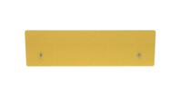 Impulse Plus Oblong 400/1400 Backdrop Screen Rounded Corners Beige Fabric Light Grey Edges