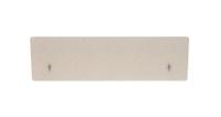 Impulse Plus Oblong 400/1400 Backdrop Screen Rounded Corners Light Grey Fabric Light Grey Edges