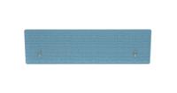 Impulse Plus Oblong 400/1400 Backdrop Screen Rounded Corners Sky Blue Fabric Light Grey Edges