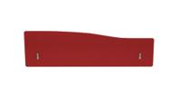 Impulse Plus Wave 400/1400 Backdrop Screen Rounded Corners Burgundy Fabric Light Grey Edges