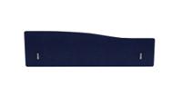 Impulse Plus Wave 400/1400 Backdrop Screen Rounded Corners Royal Blue Fabric Light Grey Edges